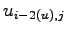 $\displaystyle u _{i-2(u),j}$