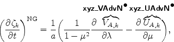 \begin{align*}\begin{split}\left( \DP{\zeta_{k}}{t} \right)^{\rm NG} &= \Dinv{a}...
...bullet$}} \!\!\!\!\!\!\!\!\!\!\!\!\!\!\!}}{\mu} \biggr), \end{split}\end{align*}