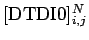 $[\mbox{DTDI0}]_{i,j}^{N}$